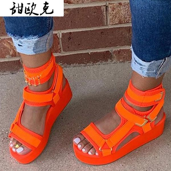 sandals 2021 summer lightweight women casual slope heel platform loose fashion plus size 43, Black
sandals 2021 summer lightweight women casual slope heel platform loose fashion plus size 43, Black