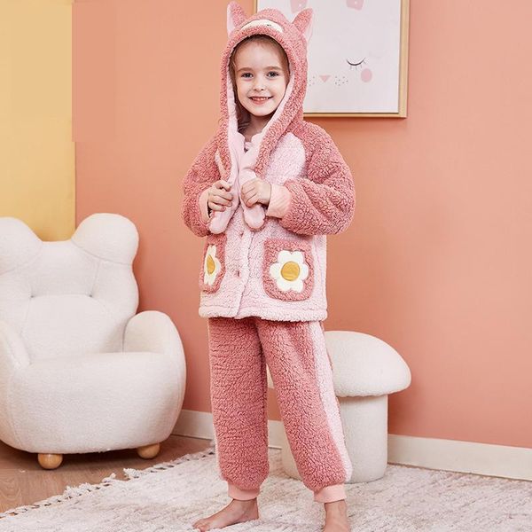 pajamas kids girl set winter warm thickened baby sleep wear flannel cartoon girls' 3-15y children's homewear clothes, Blue;red
pajamas kids girl set winter warm thickened baby sleep wear flannel cartoon girls' 3-15y children's homewear clothes, Blue;red