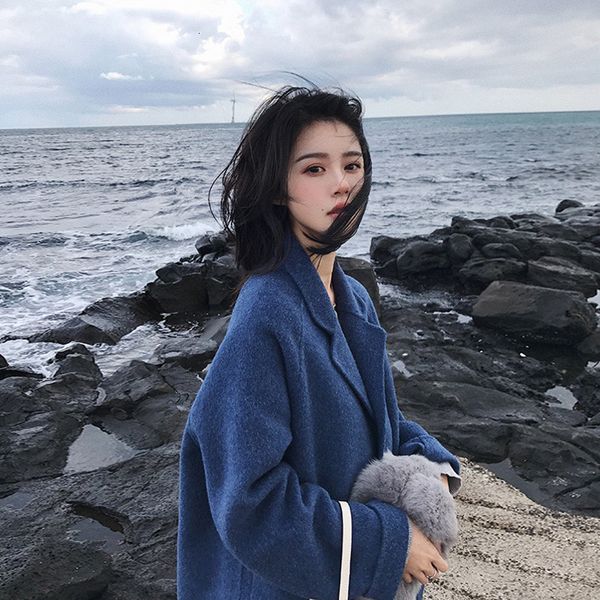 women's wool & blends autumn winter coat korean style woman jacket long fashion coats and jackets clothes manteau femme wpy1434, Black
women's wool & blends autumn winter coat korean style woman jacket long fashion coats and jackets clothes manteau femme wpy1434, Black