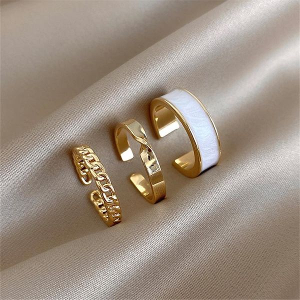 cluster rings 2021 gothic style three piece opening for woman fashion korean jewelry european and american wedding party ring, Golden;silver
cluster rings 2021 gothic style three piece opening for woman fashion korean jewelry european and american wedding party ring, Golden;silver