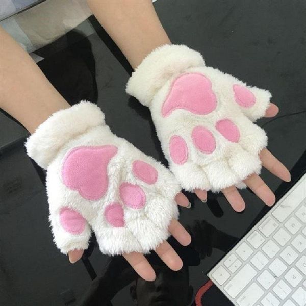 five fingers gloves 1pair women girls lovely winter warm fingerless fluffy bear cat plush claw half finger mitten, Blue;gray
five fingers gloves 1pair women girls lovely winter warm fingerless fluffy bear cat plush claw half finger mitten, Blue;gray