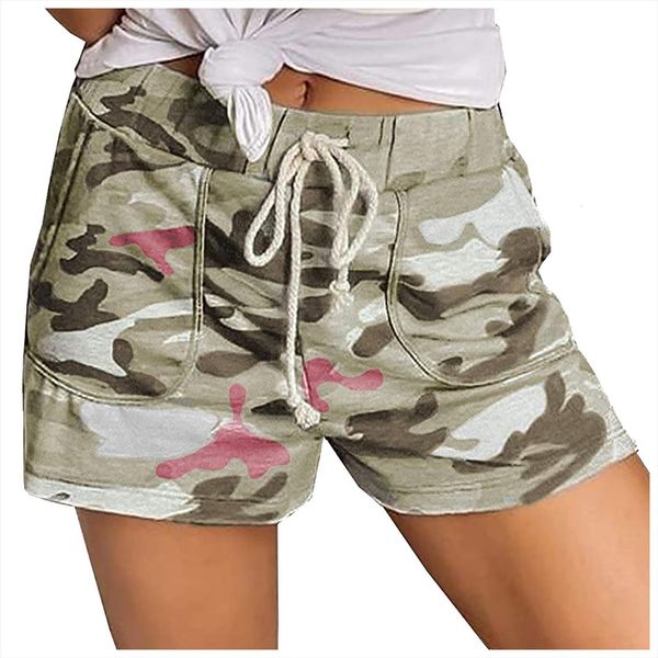comfy camo drawstring women short elastic waist pockets casual beach summer high fashion 3, White;black
comfy camo drawstring women short elastic waist pockets casual beach summer high fashion 3, White;black