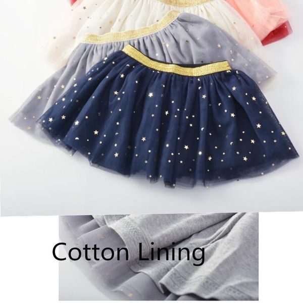 skirts toddler girls tutu skirt with star glittering and cotton lining dance, Blue