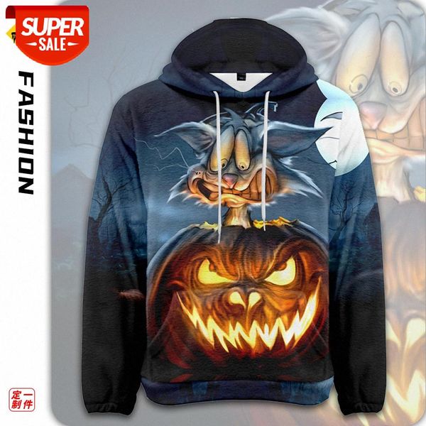 autumn and winter pullover flannel casual hoodie halloween printing three-dimensional pocket sweater #gj1k, Black
autumn and winter pullover flannel casual hoodie halloween printing three-dimensional pocket sweater #gj1k, Black
