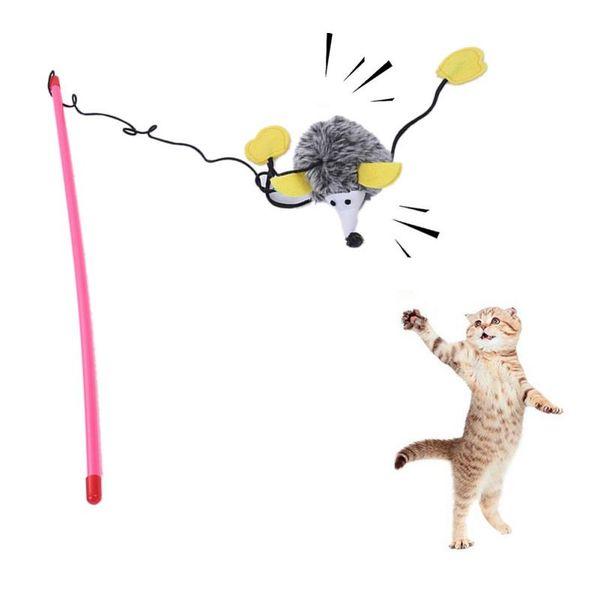 cat toys cute feather rod toy dangler shaping hedgehog wand catcher stick interactive & squeaky
cat toys cute feather rod toy dangler shaping hedgehog wand catcher stick interactive & squeaky