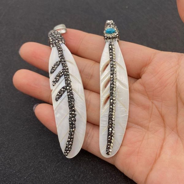 charms leaf shape freshwater shell diamond and turquoise pendant natural for diy necklace jewelry making charm, Bronze;silver
charms leaf shape freshwater shell diamond and turquoise pendant natural for diy necklace jewelry making charm, Bronze;silver