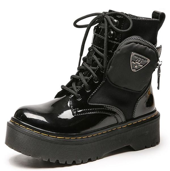 high-fashion outdoor platform ladies boots, mirror motorcycle high-end four seasons travel boots1, Black
high-fashion outdoor platform ladies boots, mirror motorcycle high-end four seasons travel boots1, Black