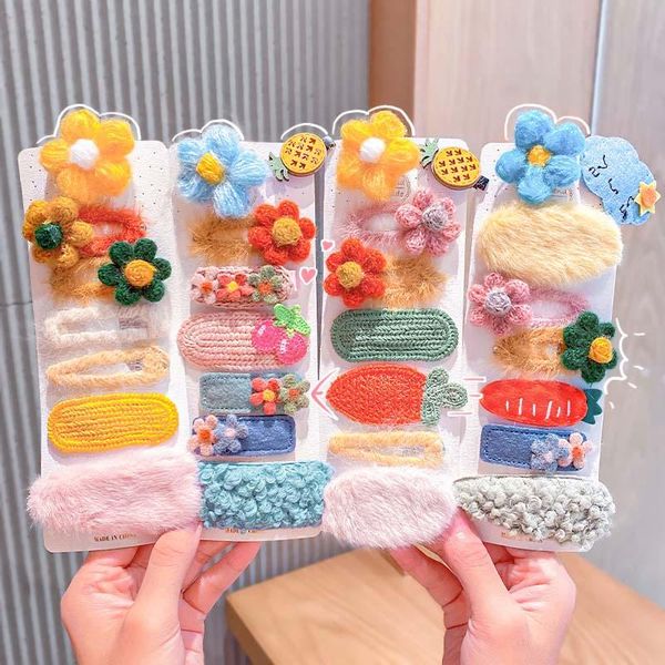 hair accessories 8pcs/1set girls winter colorful cartoon flower plush knitting clips children sweet barrettes hairpins kids, Slivery;white
hair accessories 8pcs/1set girls winter colorful cartoon flower plush knitting clips children sweet barrettes hairpins kids, Slivery;white