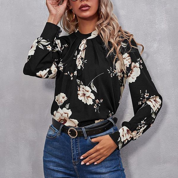 chiffon blouses women's office shirt casual fashion slim printed chiffon round neck long sleeve models blusas mujer @40, White
chiffon blouses women's office shirt casual fashion slim printed chiffon round neck long sleeve models blusas mujer @40, White