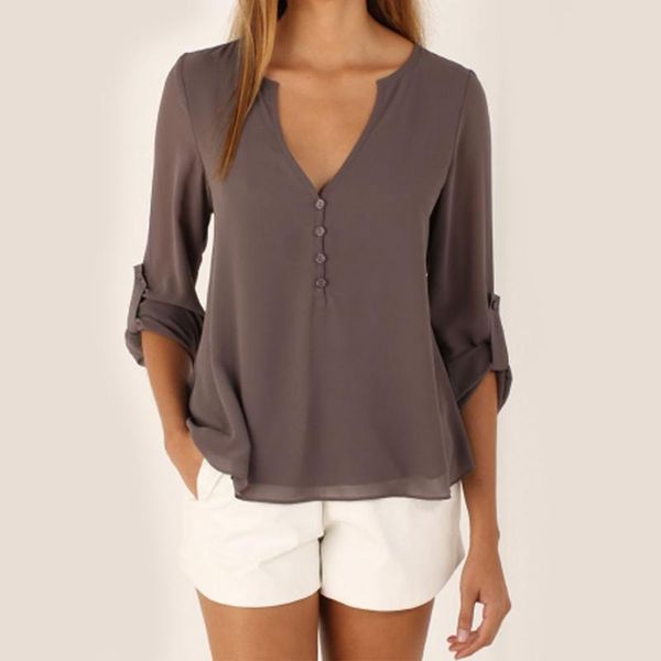 fashion women blouse 2021 emale plus size 5xl solid long sleeve chiffon blouse elegant lady loose chic women clothes, White
fashion women blouse 2021 emale plus size 5xl solid long sleeve chiffon blouse elegant lady loose chic women clothes, White