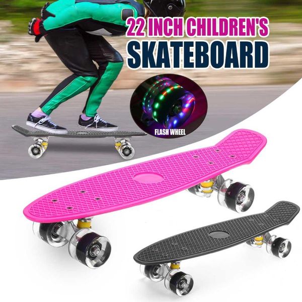 22 inch fish board four-wheel mini cruiser skateboard children scooter skate boards child board led flashing wheel
22 inch fish board four-wheel mini cruiser skateboard children scooter skate boards child board led flashing wheel