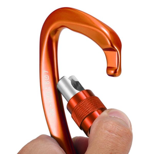 cords, slings and webbing outdoor 25kn d-ring carabiner d-shape screw locking gate duty buckle pack climbing canyoning hammock clip
cords, slings and webbing outdoor 25kn d-ring carabiner d-shape screw locking gate duty buckle pack climbing canyoning hammock clip