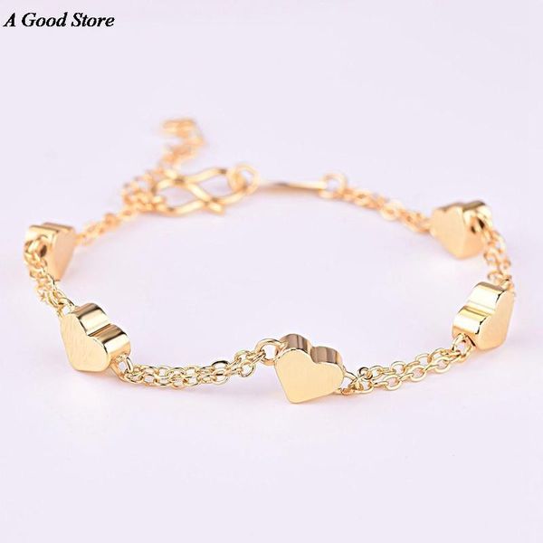 charm bracelets women baby girls sweet color heart-shaped lucky beaded chain fashion jewelry gifts, Golden;silver
charm bracelets women baby girls sweet color heart-shaped lucky beaded chain fashion jewelry gifts, Golden;silver
