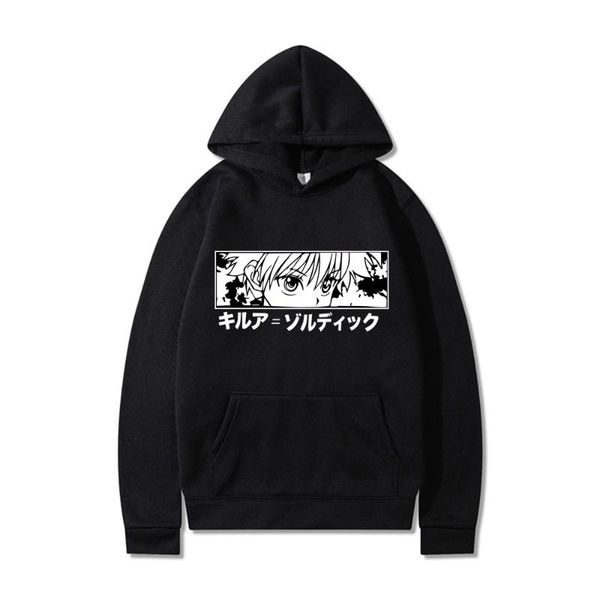 men's hoodies & sweatshirts japanese anime funny killua eyes hxh 2021 winter japan style x streetwear for women/men, Black
men's hoodies & sweatshirts japanese anime funny killua eyes hxh 2021 winter japan style x streetwear for women/men, Black