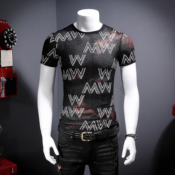 men's t-shirts personality 3d letters printing fashion luxury short sleeve t shirt summer 2021 quality tencel hollow breathable men, White;black
men's t-shirts personality 3d letters printing fashion luxury short sleeve t shirt summer 2021 quality tencel hollow breathable men, White;black