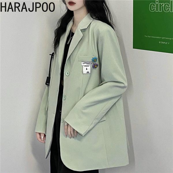 women's suits & blazers harajpoo female 2021 spring autumn korean version ins fashion harajuku paste-turned loose-fitting coat tide, White;black
women's suits & blazers harajpoo female 2021 spring autumn korean version ins fashion harajuku paste-turned loose-fitting coat tide, White;black