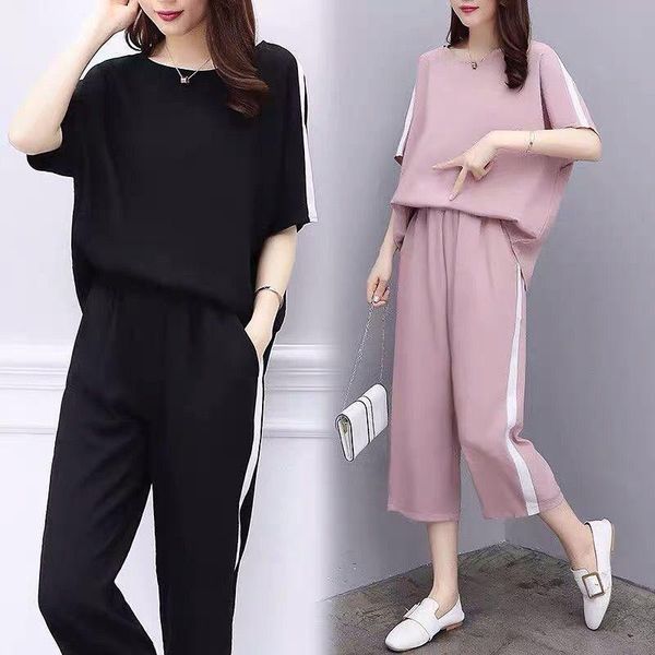 women's two piece pants 4xl plus size tracksuit women set summer clothes short sleeve blouse and suits casual sets outfits, White
women's two piece pants 4xl plus size tracksuit women set summer clothes short sleeve blouse and suits casual sets outfits, White