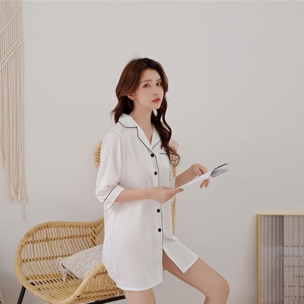 

women's sleepwear fzslcyiyi women silk robe summer homewear single dressing gown kimono bathrobe female nightwear, Black;red