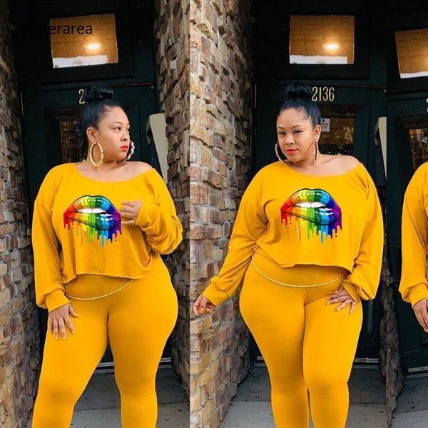 2021 summer plus size women o neck long sleeve lips printed with long slim pants casual two piece set dm140, Gray
2021 summer plus size women o neck long sleeve lips printed with long slim pants casual two piece set dm140, Gray