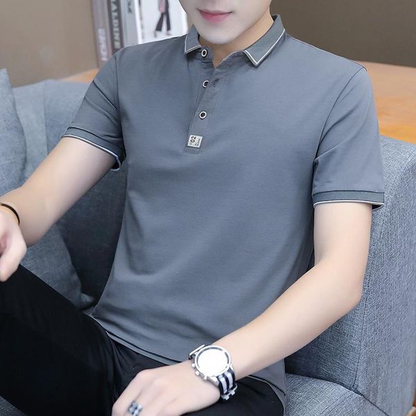 men's t-shirts browon fashion summer oversized t shirt men cotton casual thin slim fit short sleeve clothes solid color turn-down colla, White;black
men's t-shirts browon fashion summer oversized t shirt men cotton casual thin slim fit short sleeve clothes solid color turn-down colla, White;black