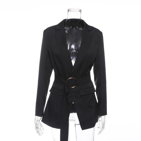 women's suits & blazers woman long sleeves blazer fashion street po pure dark v ring belt slimming suit coat, White;black
women's suits & blazers woman long sleeves blazer fashion street po pure dark v ring belt slimming suit coat, White;black