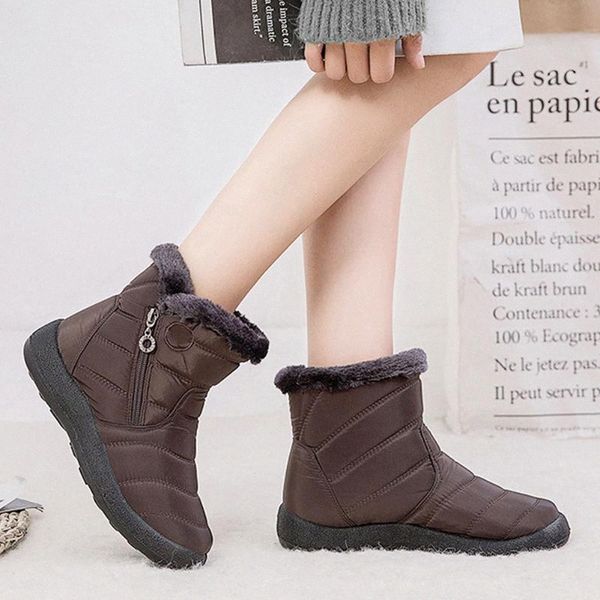 new women winter warm snow boots plush lined slip on waterproof ankle shoes yaa99 p7zw#, Black
new women winter warm snow boots plush lined slip on waterproof ankle shoes yaa99 p7zw#, Black