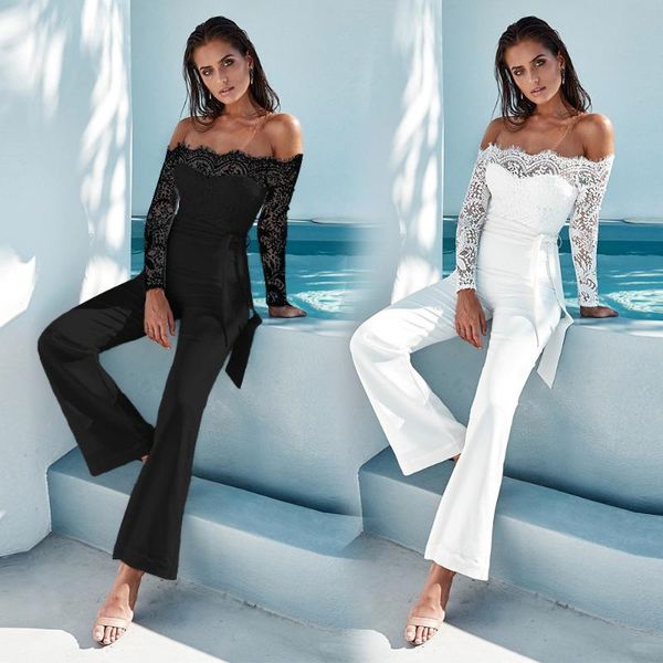 women's jumpsuits & rompers fitness off shoulder womens bodysuit hollow out summer oversized bodysuits women long sleeve lace clothes 2, Black;white
women's jumpsuits & rompers fitness off shoulder womens bodysuit hollow out summer oversized bodysuits women long sleeve lace clothes 2, Black;white