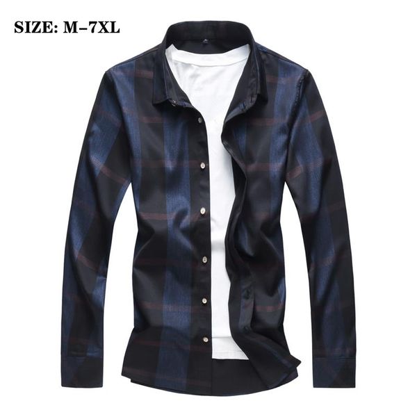 men's casual shirts plus size 5xl 6xl 7xl button down regular fit long sleeve plaid fashion business male, White;black
men's casual shirts plus size 5xl 6xl 7xl button down regular fit long sleeve plaid fashion business male, White;black