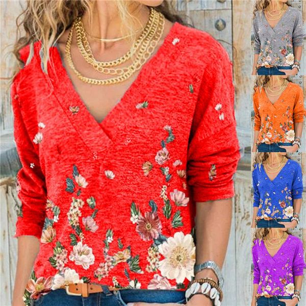 women elegant flower print v neck blouse shirt autumn casual long sleeve pullover office ladies retro plus size shirt blusa, White
women elegant flower print v neck blouse shirt autumn casual long sleeve pullover office ladies retro plus size shirt blusa, White