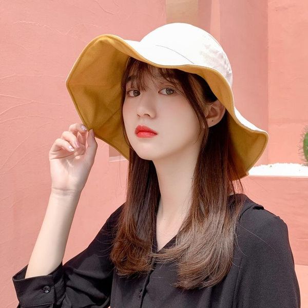 wide brim hats yrxmyhxt double-sided women's cap cotton bucket ladies summer sunscreen pure color panama sun outdoor fisherman, Blue;gray
wide brim hats yrxmyhxt double-sided women's cap cotton bucket ladies summer sunscreen pure color panama sun outdoor fisherman, Blue;gray