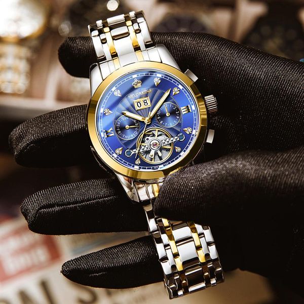 wristwatches mens luxury watch waterproof automatic mechanical watches men tourbillon stainless steel band relogio masuclino, Slivery;brown
wristwatches mens luxury watch waterproof automatic mechanical watches men tourbillon stainless steel band relogio masuclino, Slivery;brown