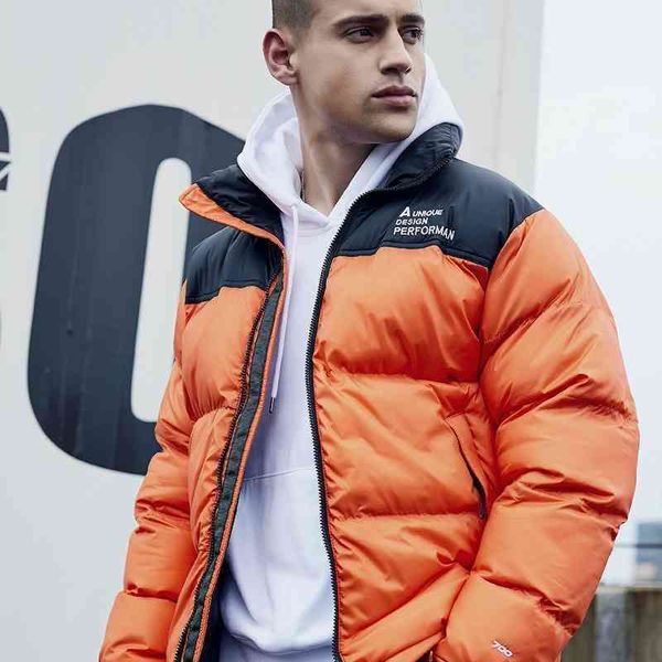 men's tide brand clothes fashion men's coat winter stand collar color matching cotton padded jacket men, Black
men's tide brand clothes fashion men's coat winter stand collar color matching cotton padded jacket men, Black