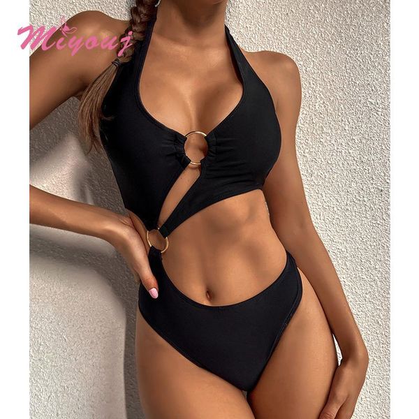 designer swimwear push up women's swimsuit 2021 costumes rings swimming beach wear black color one-piece suits
designer swimwear push up women's swimsuit 2021 costumes rings swimming beach wear black color one-piece suits