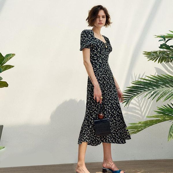 casual dresses 2021 women's floral print summer long boho dress vintage puff sleeve pleated split party robe femme, Black;gray
casual dresses 2021 women's floral print summer long boho dress vintage puff sleeve pleated split party robe femme, Black;gray