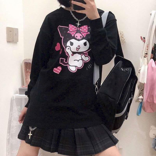 gothic punk tshirt women t shirt punk ins new prep loose dark cartoon cartoon kuromi print student long-sleeved sweet t-shirt, White
gothic punk tshirt women t shirt punk ins new prep loose dark cartoon cartoon kuromi print student long-sleeved sweet t-shirt, White
