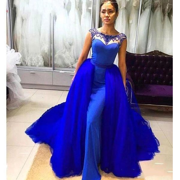 party dresses royal blue evening with detachable train beads scoop neck tulle floor length formal dress wear robe, White;black
party dresses royal blue evening with detachable train beads scoop neck tulle floor length formal dress wear robe, White;black