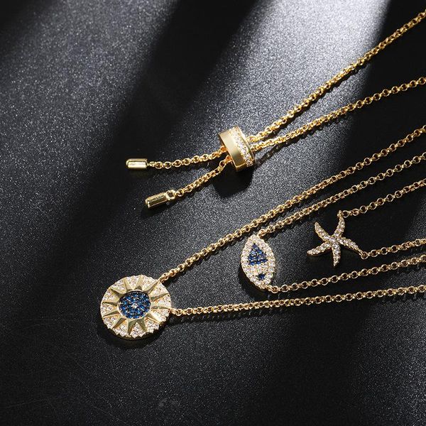 pendant necklaces tropical ocean style three layer necklace fish starfish lady lucky eye round holiday summer beach jewelry, Silver
pendant necklaces tropical ocean style three layer necklace fish starfish lady lucky eye round holiday summer beach jewelry, Silver