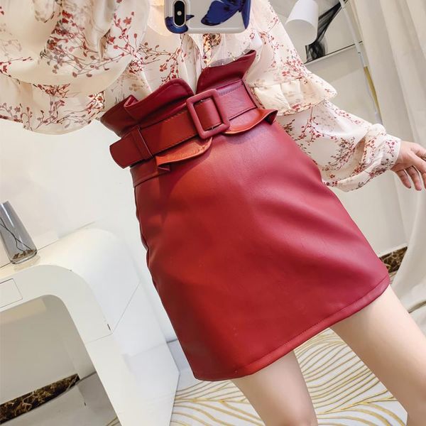 skirts leather skirt women's 2021 foreign style pu high waist slim lace up korean versatile arm, Black
skirts leather skirt women's 2021 foreign style pu high waist slim lace up korean versatile arm, Black
