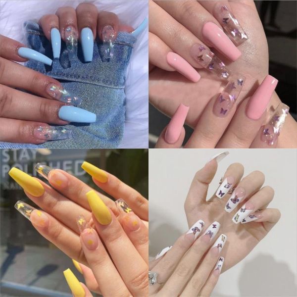 false nails professional fake overhead with glue coffin artificial tips designs press on nail set art tool, Red;gold
false nails professional fake overhead with glue coffin artificial tips designs press on nail set art tool, Red;gold