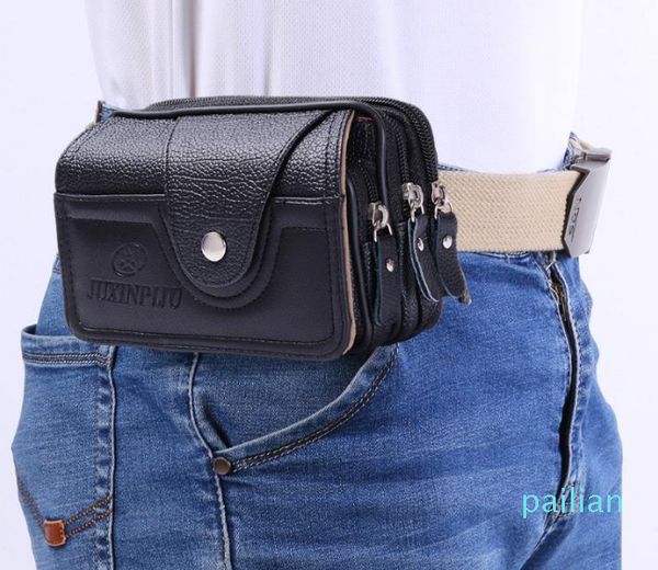 men pu leather waterproof waist bag classic texture delicate creative design mobile phone belt pouch multifunction wallet
men pu leather waterproof waist bag classic texture delicate creative design mobile phone belt pouch multifunction wallet