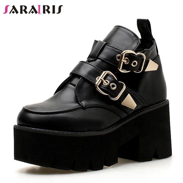 sarairis solid buckle platform high heel sandals women cool fashion punk gothic sandals ladies shoes, Black
sarairis solid buckle platform high heel sandals women cool fashion punk gothic sandals ladies shoes, Black