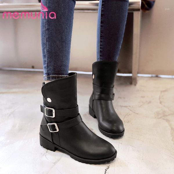 boots memunia 2021 arrival women ankle pu round toe buckle classic autumn winter comfortable low heels shoes woman1, Black
boots memunia 2021 arrival women ankle pu round toe buckle classic autumn winter comfortable low heels shoes woman1, Black