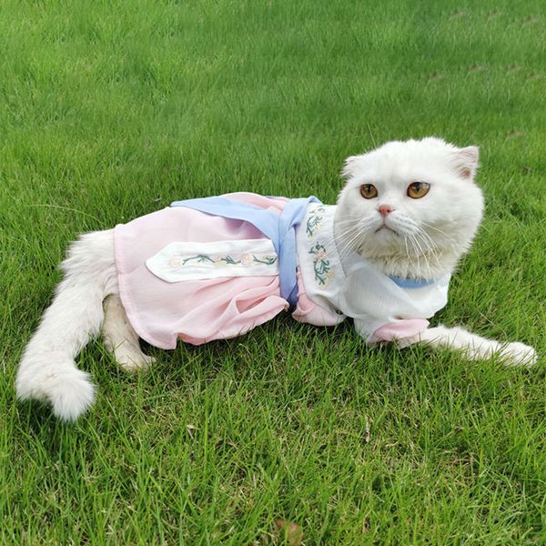 pet hanfu cat small dog summer wear thin clothing teddy chinese style costume princess skirt
pet hanfu cat small dog summer wear thin clothing teddy chinese style costume princess skirt