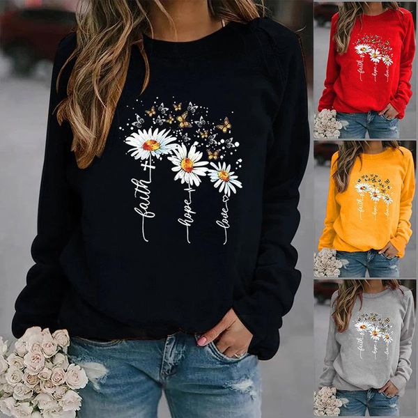 women's hoodies & sweatshirts three daisy printed women fleece long sleeve o neck loose sweatshirt girls hoodie pullovers winter autumn, Black
women's hoodies & sweatshirts three daisy printed women fleece long sleeve o neck loose sweatshirt girls hoodie pullovers winter autumn, Black