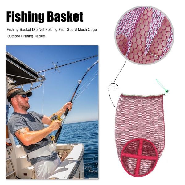 drawstring fishing basket net cage outdoor fishing gear folding fish guard mesh for outdoor portable accessory
drawstring fishing basket net cage outdoor fishing gear folding fish guard mesh for outdoor portable accessory