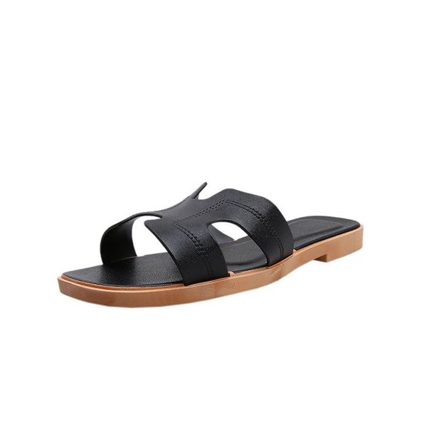 slippers ladies fancy shoes casual women black sandals