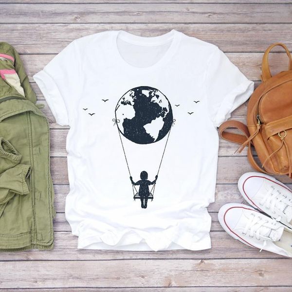 men short sleeve fashion mens cartoon cute print clothes lady ladies graphic female tee, White;black
men short sleeve fashion mens cartoon cute print clothes lady ladies graphic female tee, White;black