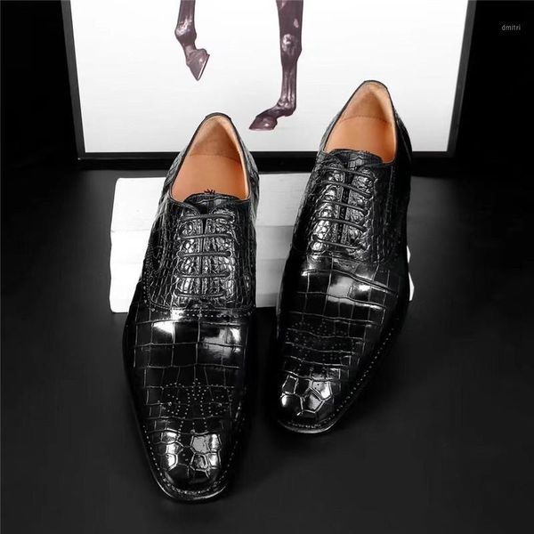 dress shoes authentic crocodile skin pointed toe designer men luxury genuine alligator leather male formal lace-up oxford, Black
dress shoes authentic crocodile skin pointed toe designer men luxury genuine alligator leather male formal lace-up oxford, Black