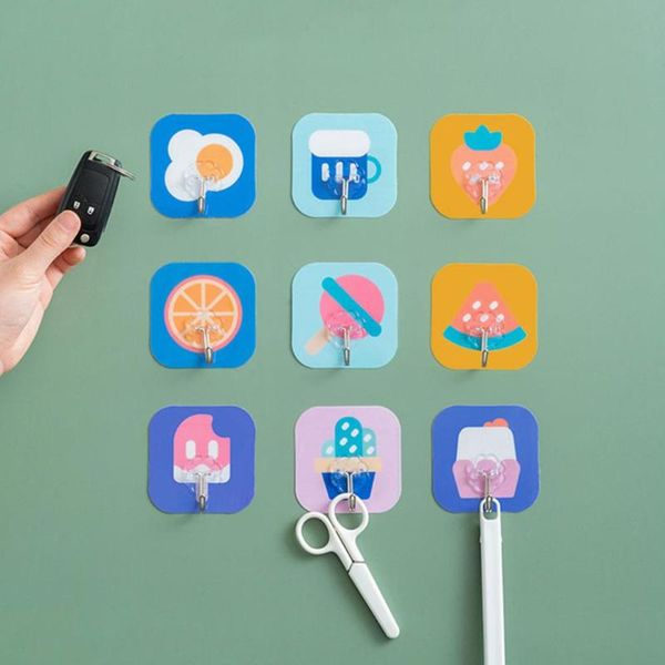 hooks & rails 10pcs cartoon adhesive traceless sticker wall hook multifunction suction cup hanging punch paste kitchen accessory
hooks & rails 10pcs cartoon adhesive traceless sticker wall hook multifunction suction cup hanging punch paste kitchen accessory