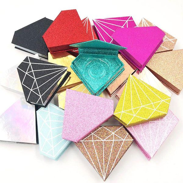 false eyelashes 1pcs diamond shape box with window luxury mink eye lashes package make your own brand for business
false eyelashes 1pcs diamond shape box with window luxury mink eye lashes package make your own brand for business
